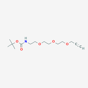 Chemical structure of Boc-NH-PEG3-propargyl