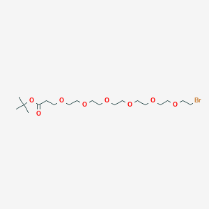 Chemical structure of Bromo-PEG6-Boc