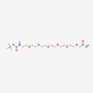 Chemical structure of Boc-NH-PEG6-CH2COOH