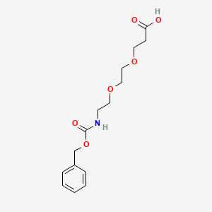 Chemical structure of Cbz-NH-PEG2-C2-acid