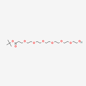 Chemical structure of Hydroxy-PEG6-Boc