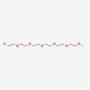 Chemical structure of m-PEG6-Br