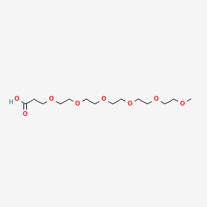 Chemical structure of m-PEG6-acid