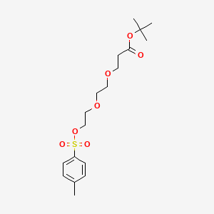 Chemical structure of Tos-PEG2-C2-Boc