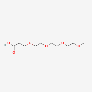 Chemical structure of m-PEG3-CH2CH2COOH
