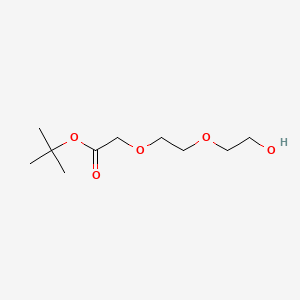 Chemical structure of Hydroxy-PEG2-CH2-Boc