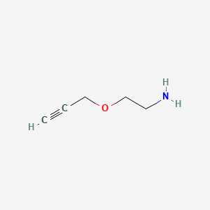 Chemical structure of Propargyl-PEG1-NH2