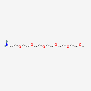 Chemical structure of m-PEG6-Amine