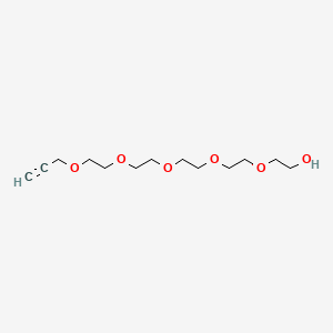Chemical structure of Propargyl-PEG5-OH