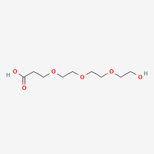 Chemical structure of Hydroxy-PEG3-acid