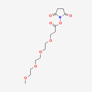Chemical structure of m-PEG4-NHS ester