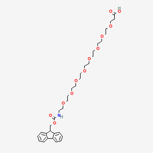 Chemical structure of Fmoc-NH-PEG8-CH2CH2COOH