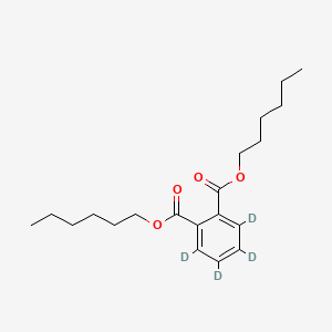 Chemical structure of Dihexyl phthalate-3,4,5,6-d4