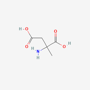 Chemical structure of 2-Methylaspartic acid