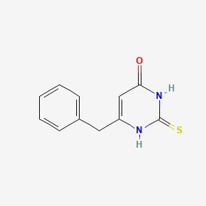 Chemical structure of Benzylthiouracil
