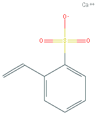 Chemical structure of Polystyrene