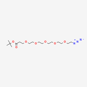 Chemical structure of Azide-PEG5-Boc