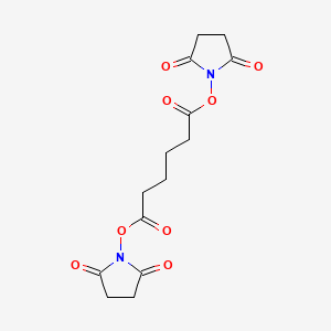 Chemical structure of Disuccinimidyl adipate