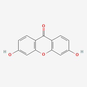 Chemical structure of 3,6-Dihydroxyxanthone