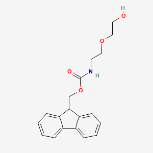 Chemical structure of Fmoc-N-amido-PEG2-alcohol