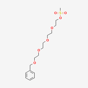 Chemical structure of Benzyl-PEG4-MS