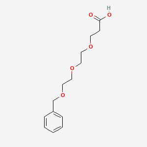 Chemical structure of Benzyl-PEG3-acid