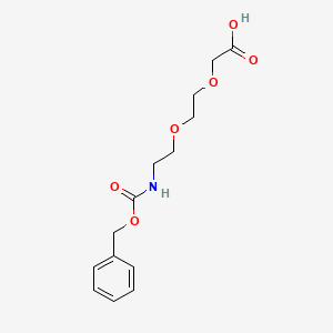 Chemical structure of Cbz-NH-PEG2-CH2COOH