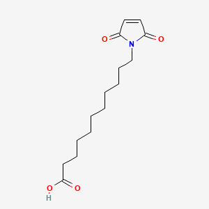 Chemical structure of 11-Maleimidoundecanoic acid