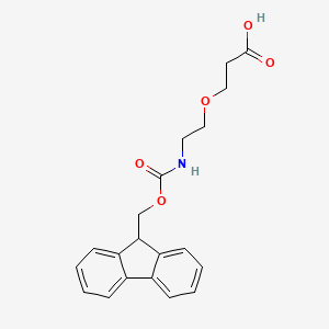 Chemical structure of Fmoc-NH-PEG1-C2-acid