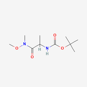 Chemical structure of Boc-Ala-NMe(OMe)