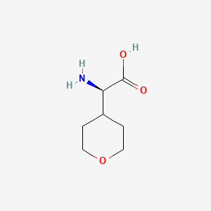 Chemical structure of D-4'-Tetrahydropyranylglycine