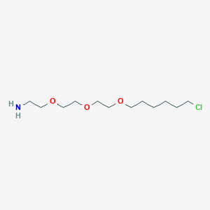 Chemical structure of NH2-PEG3-C6-Cl