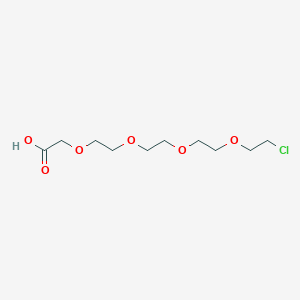 Chemical structure of Cl-PEG4-acid