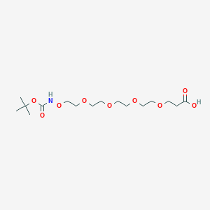 Chemical structure of Boc-aminoxy-PEG4-acid