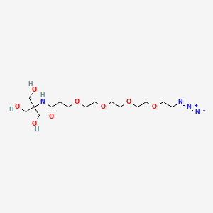 Chemical structure of Azido-PEG4-Amido-Tris