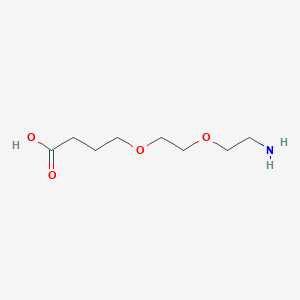 Chemical structure of Amino-PEG2-(CH2)3COOH