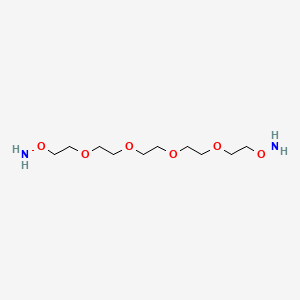 Chemical structure of Bis-aminooxy-PEG4