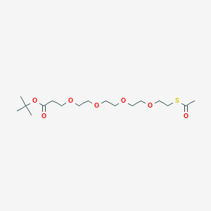 Chemical structure of S-acetyl-PEG4-Boc