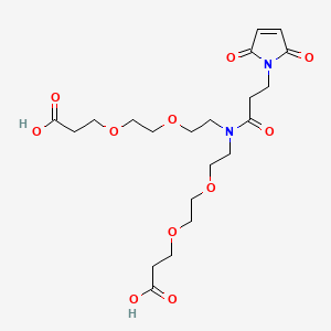 Chemical structure of N-Mal-N-bis(PEG2-acid)