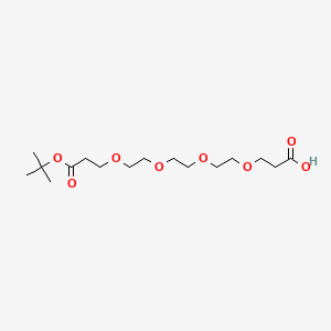 Chemical structure of Acid-PEG4-C2-Boc