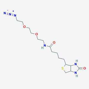 Chemical structure of Biotin-PEG2-azide