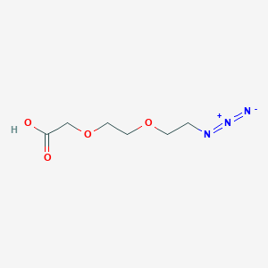 Chemical structure of Azido-PEG2-CH2COOH