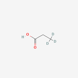 Chemical structure of Propanoic acid-d3