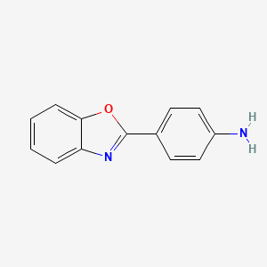 Chemical structure of 4-(Benzo[d]oxazol-2-yl)aniline
