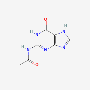 Chemical structure of N2-Acetylguanine