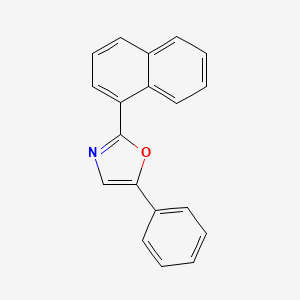 Chemical structure of 2-(1-Naphthyl)-5-phenyloxazole