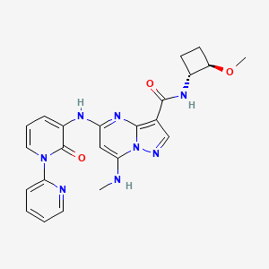 Chemical structure of NDI-034858