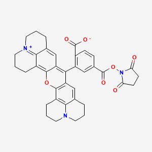Chemical structure of 6-Carboxy-X-rhodamine, succinimidyl ester