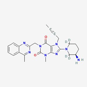 Chemical structure of Linagliptin-d4