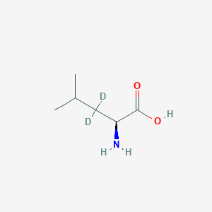 Chemical structure of L-Leucine-d2